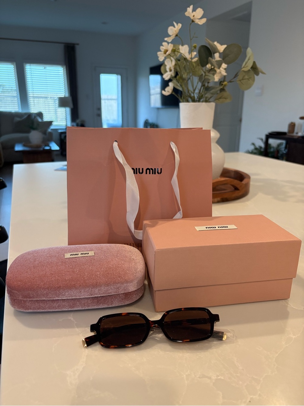 Miu Miu 11ZS Sunglasses – Honey Havana